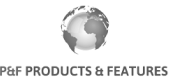 P&F Products & Features Logo P&F Products & Features